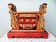 Singapore / Malaysia: Gilt and lacquerware Peranakan altar stand